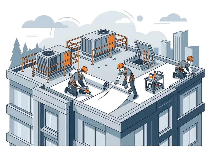 Commercial Roofing illustration